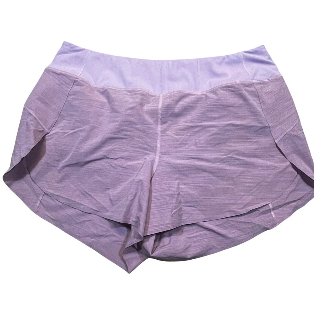 Athleta Run With It Pink Textured Running Shorts Athletic Activewear Women 2X